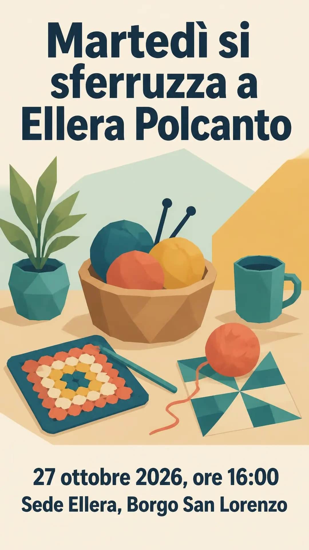 Martedì si sferruzza a Ellera Polcanto
